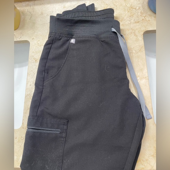 Figs Pants - FIGS ZAMORA JOGGER SCRUB PANTS BLACK